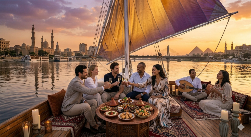 Private Sunset Cruise Cairo Nile