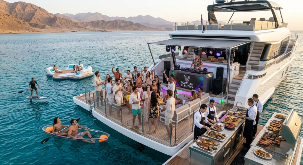 Yacht Rental With DJ In Egypt